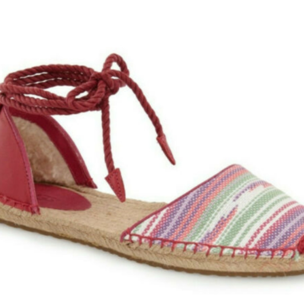 New UGG Libbi Espadrilles Fuscia back*New*